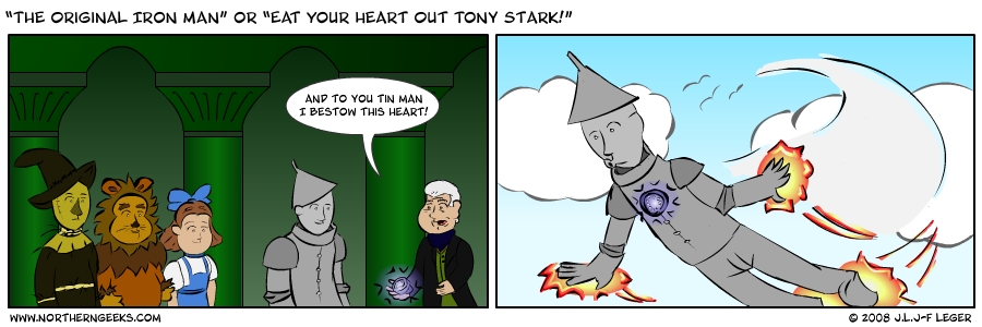 “The Original Iron Man” or “Eat Your Heart Out Tony Stark!”