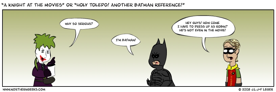 “A Knight at the Movies” or “Holy Toledo! Another Batman Reference!”
