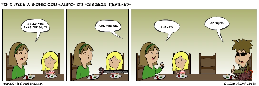 “If I Were a Bionic Commando…” or “GibGezr Rearmed”