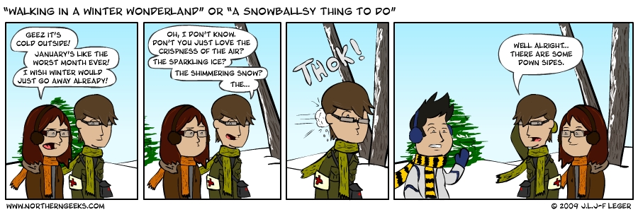 “Walking in a Winter Wonderland” or “A Snowballsy Thing to Do”