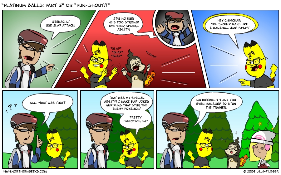 “Platinum Balls: Part 5” or “Pun-Shout!!”
