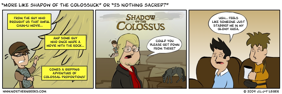 “More Like Shadow of the Colossuck” or “Is Nothing Sacred?”