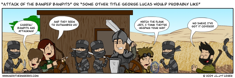 “Attack of the Banded Bandits” or “Some Other Title George Lucas Would Probably Like”