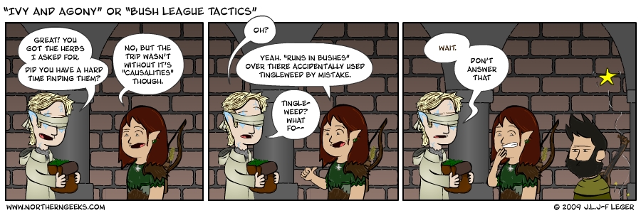 “Ivy and Agony” or “Bush League Tactics”
