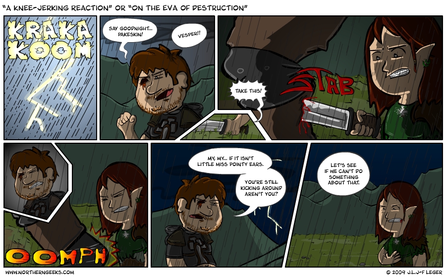 “A Knee-Jerking Reaction” or “On The Eva of Destruction”