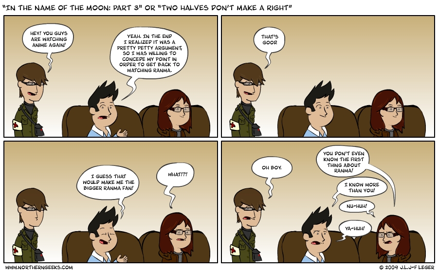 “In the Name of the Moon: Part 3″ or “Two Halves Don’t Make a Right”